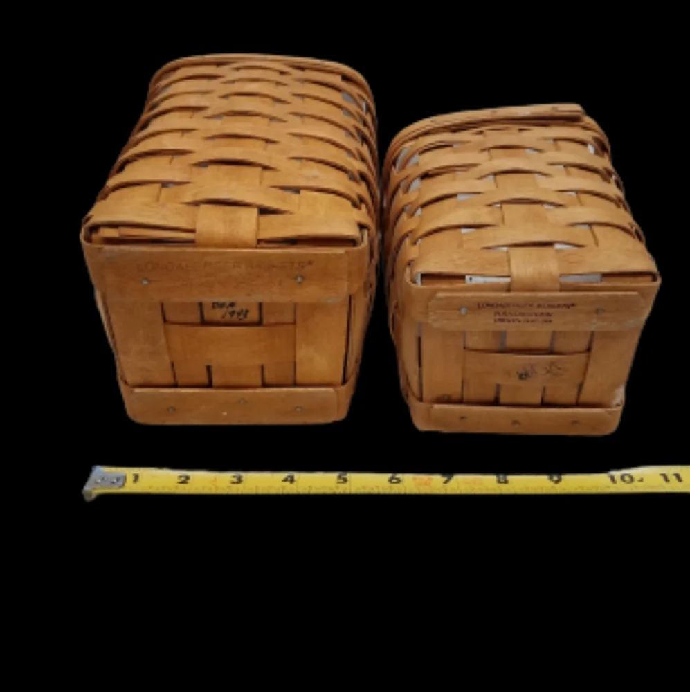*Handwoven Longberger Baskets Set of 3